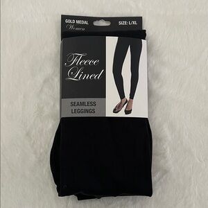 Gold Medal Black Fleece Lined Leggings SZ L/XL